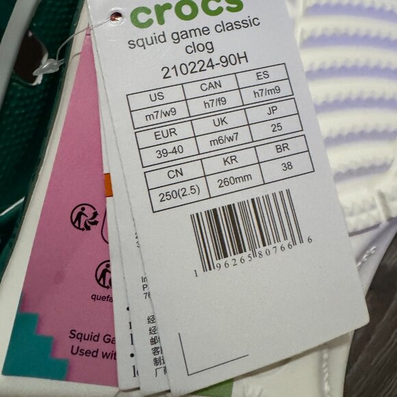 Crocs x Squid Game Classic Clog Sandals Shoes Men / Women 210224-90H NEW - Picture 10 of 11